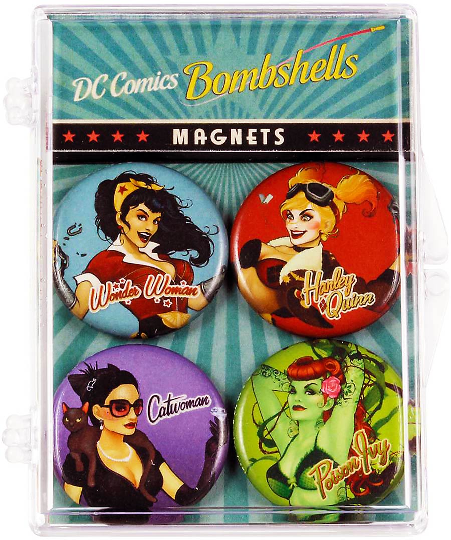 DC Comics 4-Piece Magnet Set - Bombshells