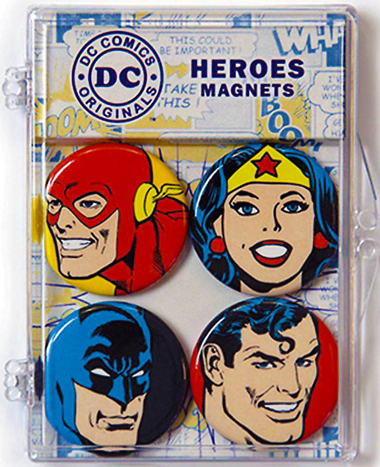 DC Comics 4-Piece Magnet Set - Heroes