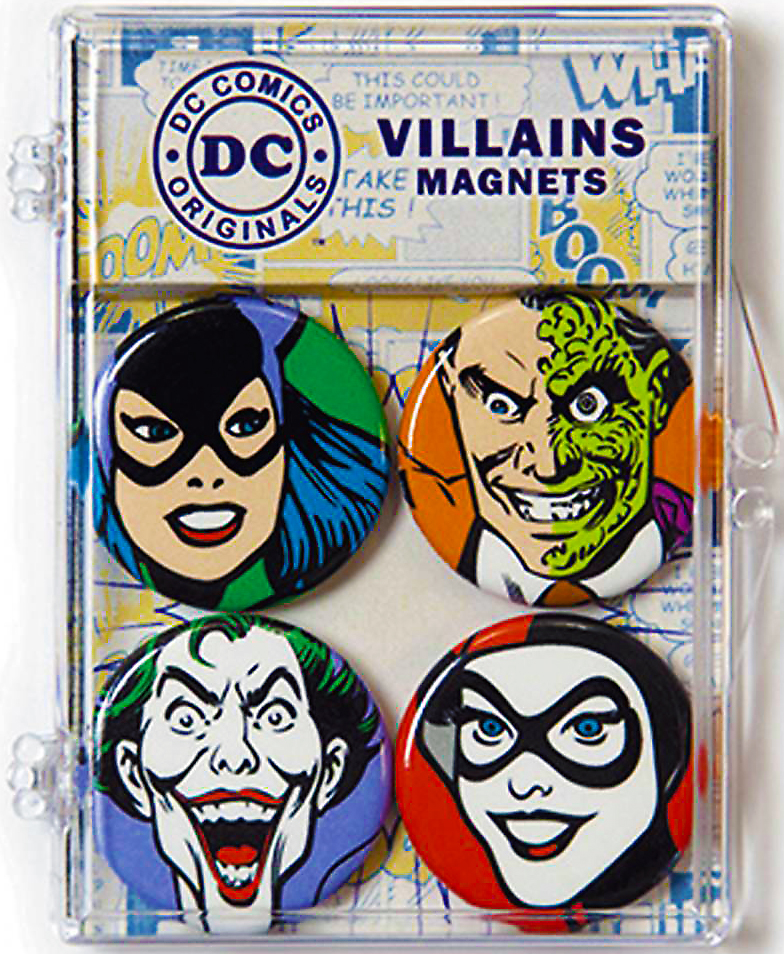 DC Comics 4-Piece Magnet Set - Villains