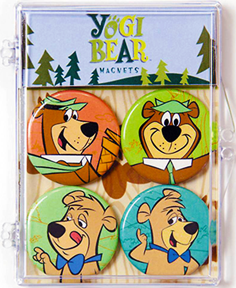 Hanna-Barbera 4-Piece Magnet Set - Yogi Bear