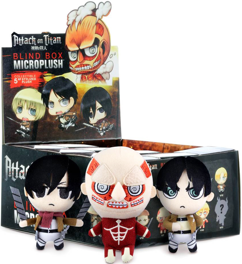 Attack On Titan Micro Plush Blind Mystery Box Display