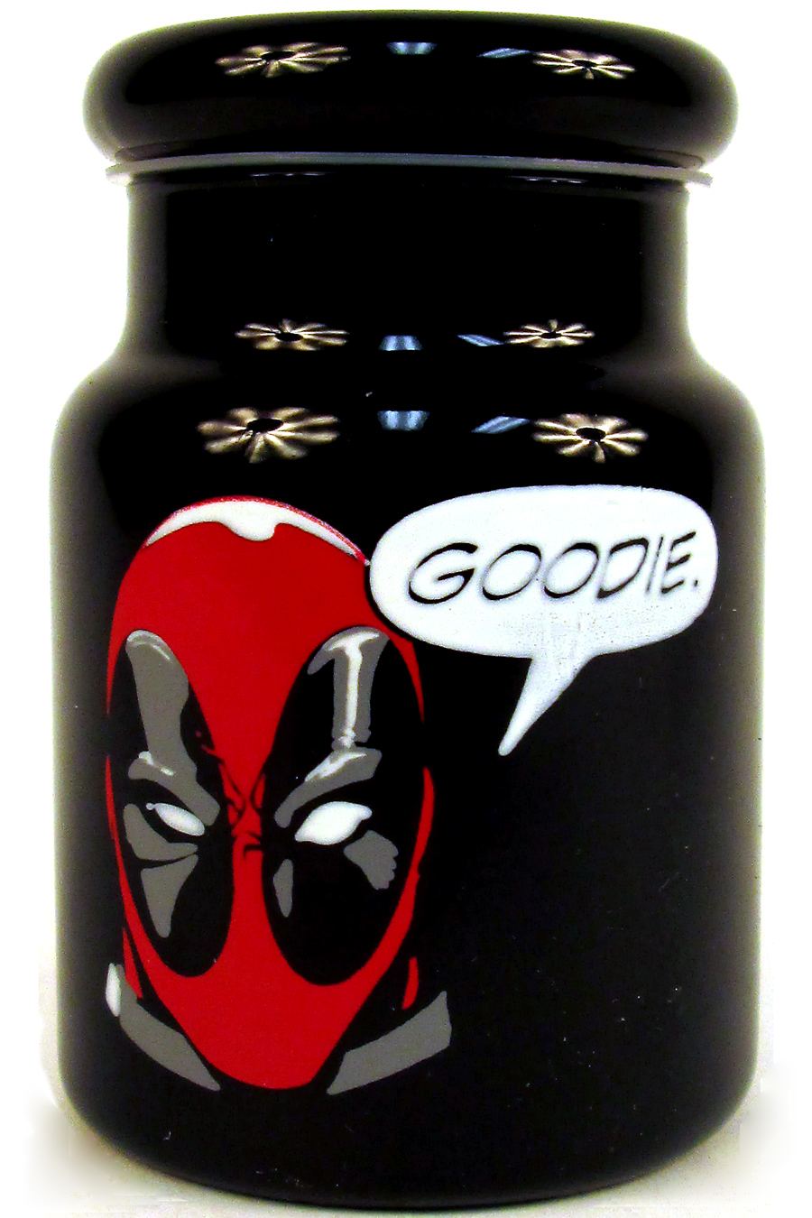 Marvel Comics 6-ounce Glass Jar - Deadpool Goodie