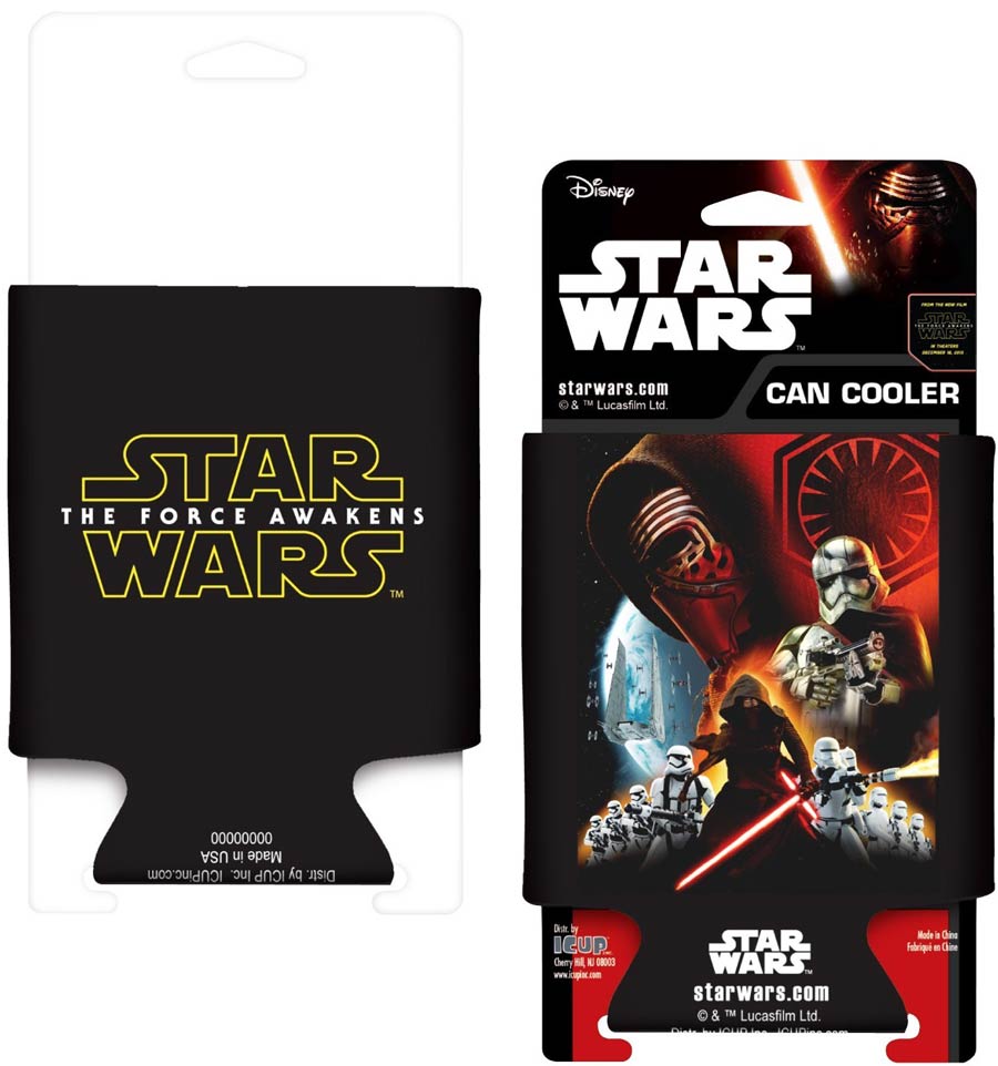 Star Wars Can Cooler With Card - Force Awakens Poster