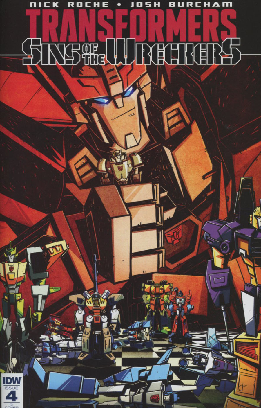 Transformers Sins Of The Wreckers #4 Cover C Incentive Josh Burcham Variant Cover