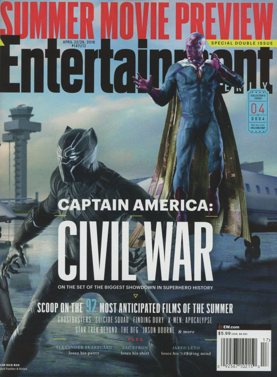 Entertainment Weekly #1411 Apr 22 / #1412 Apr 29 2016 Summer Movie Preview