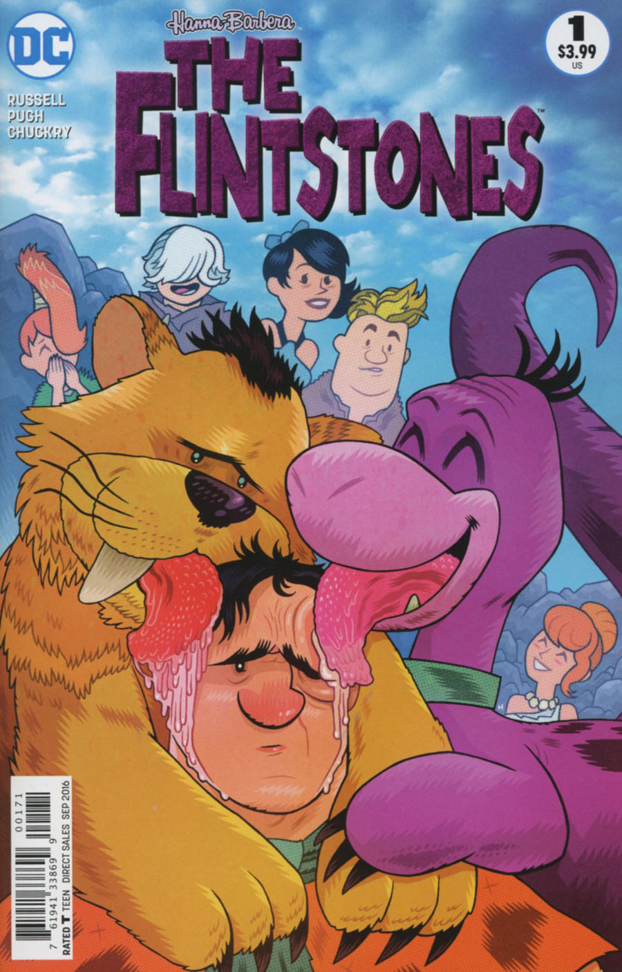 Flintstones (DC) #1 Cover E Variant Dan Hipp Cave Pets Cover