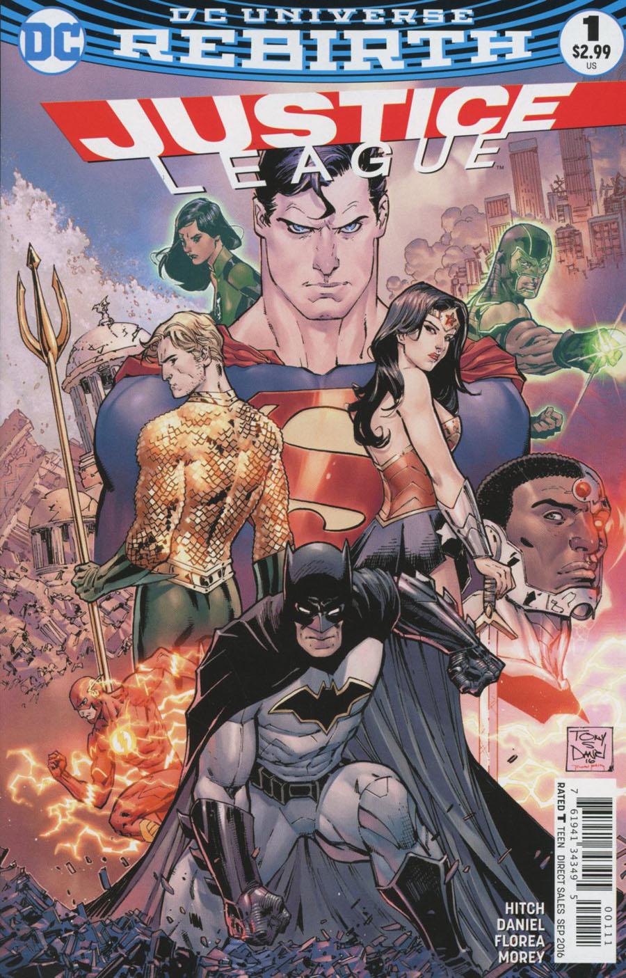 Justice League Vol 3 #1 Cover A Regular Tony S Daniel Cover