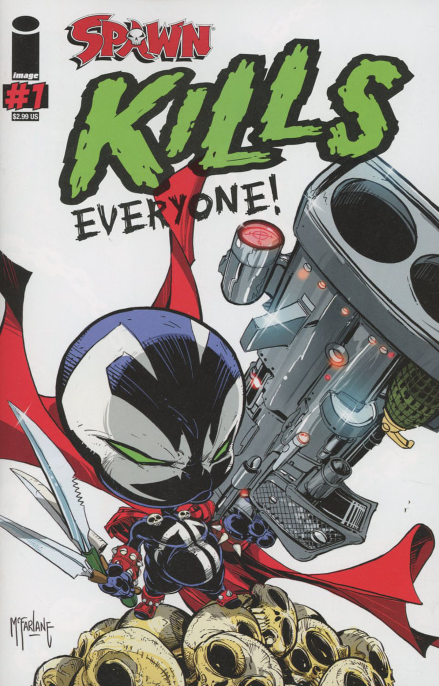 Spawn Kills Everyone One Shot Cover A 1st Ptg Todd McFarlane