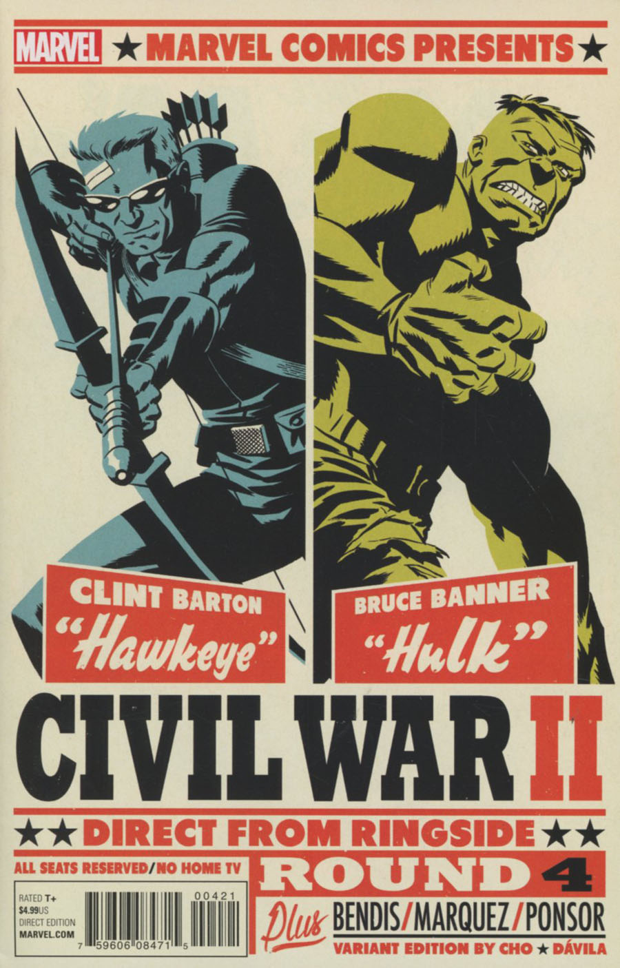 Civil War II #4 Cover B Variant Michael Cho Cover