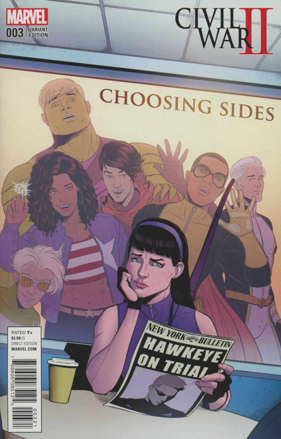 Civil War II Choosing Sides #3 Cover B Variant Jamie McKelvie Cover