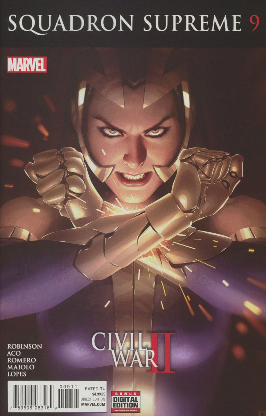 Squadron Supreme Vol 4 #9 Cover A Regular Alex Garner Cover (Civil War II Tie-In)