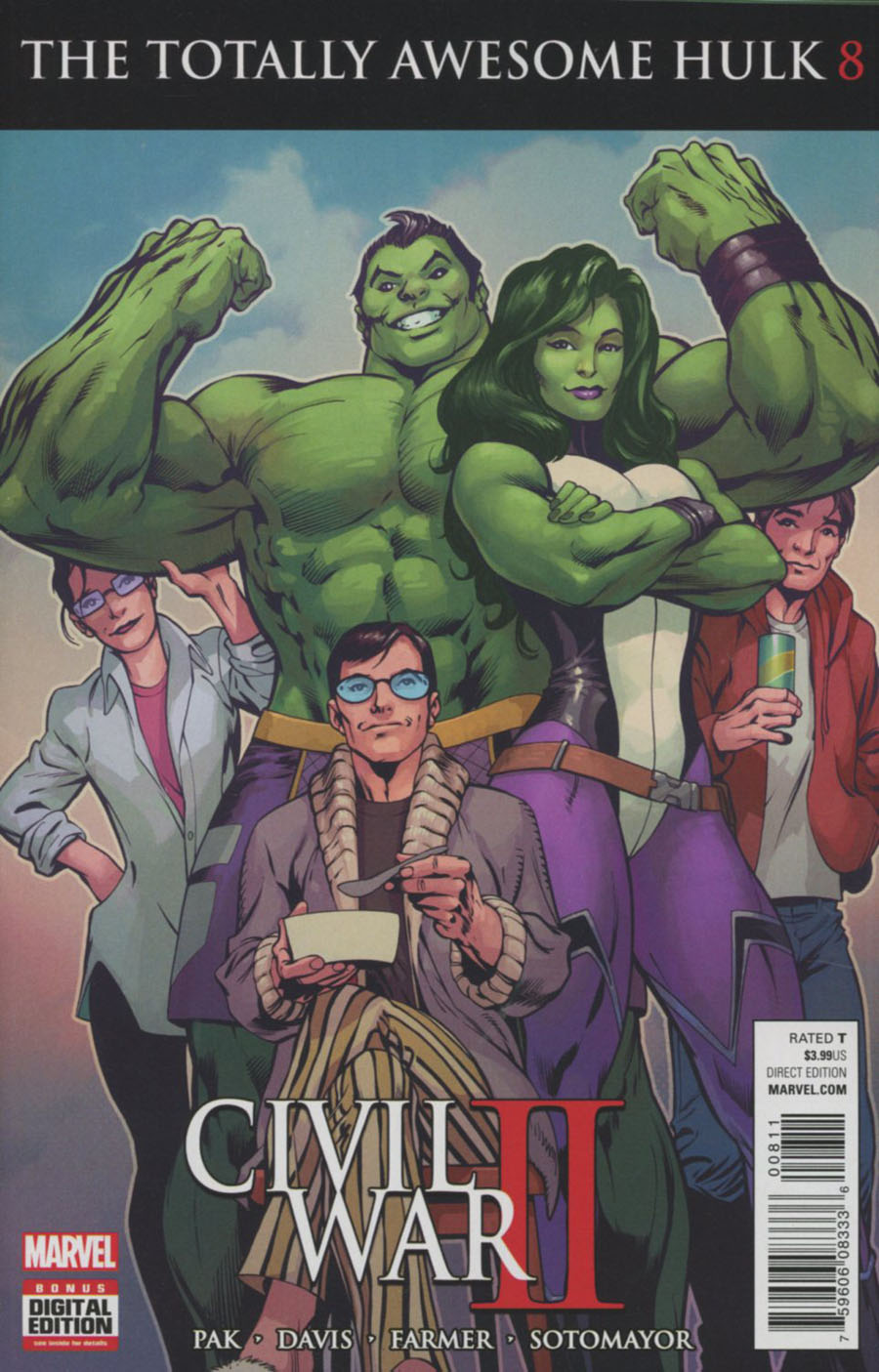Totally Awesome Hulk #8 (Civil War II Tie-In)