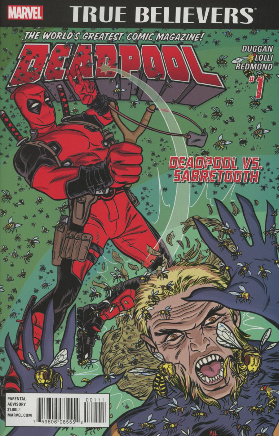 True Believers Deadpool Deadpool vs Sabretooth #1
