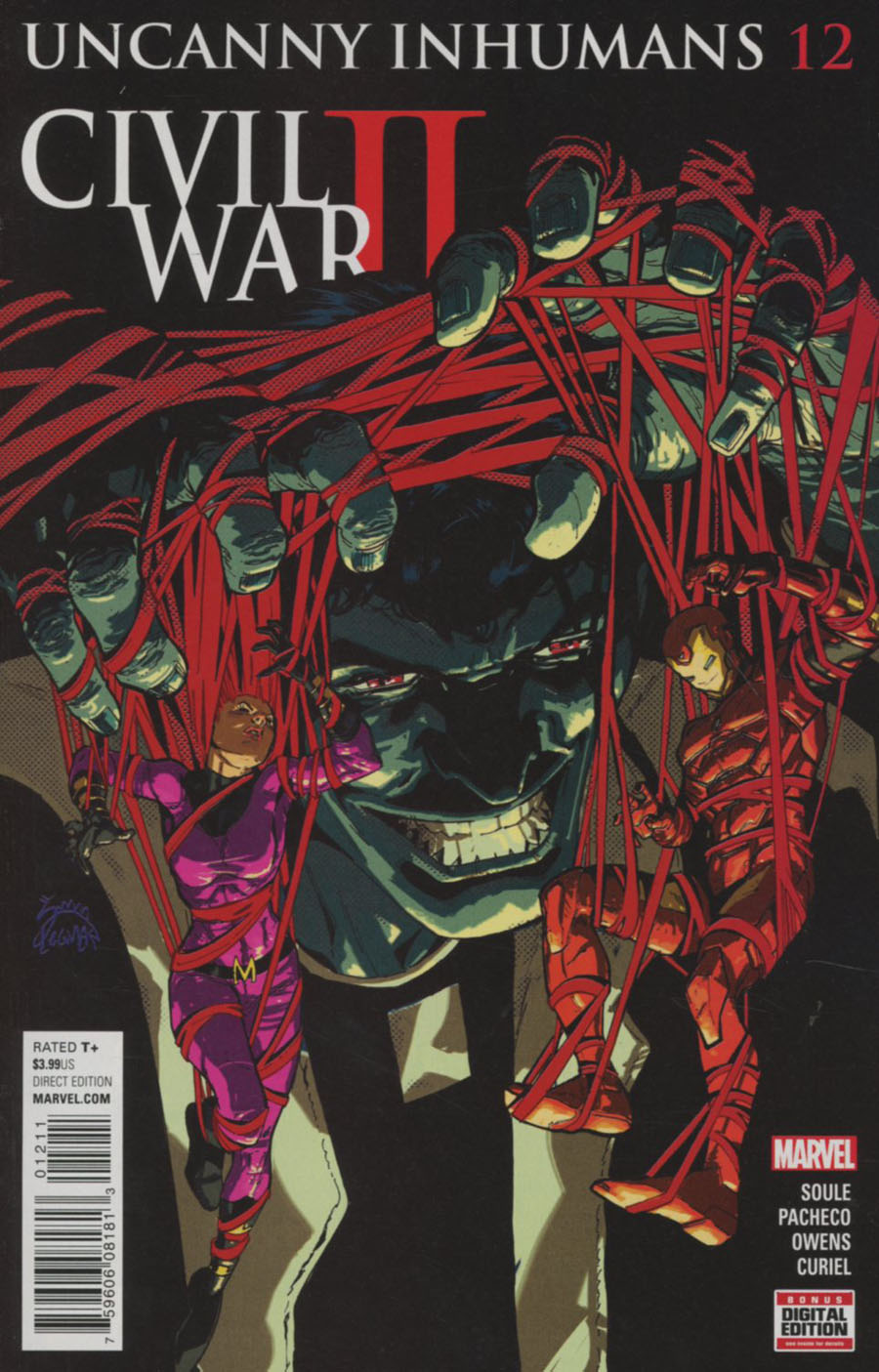 Uncanny Inhumans #12 Cover A Regular Ryan Stegman Cover (Civil War II Tie-In)