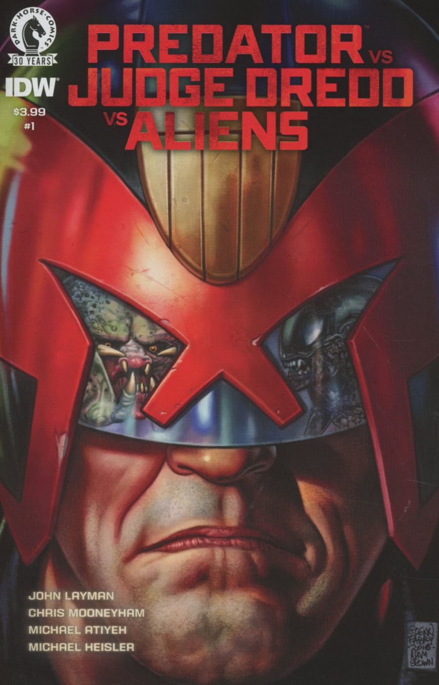 Predator vs Judge Dredd vs Aliens #1 Cover A Regular Glenn Fabry Color Cover