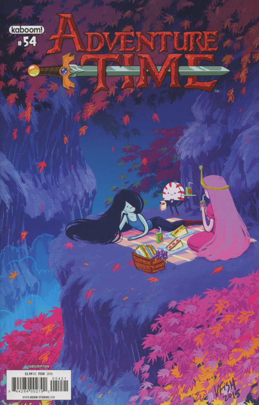 Adventure Time #54 Cover B Variant Veronica Fish Subscription Cover