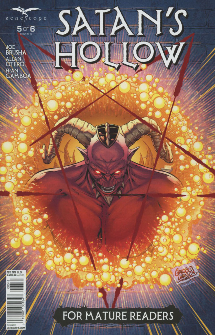 Grimm Fairy Tales Presents Satans Hollow #5 Cover D Gregbo Watson