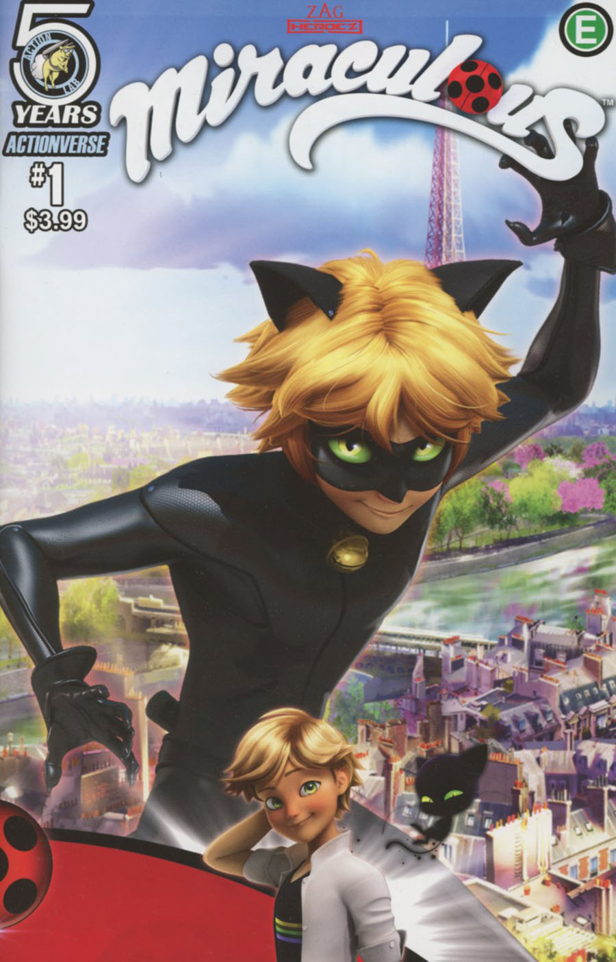 Miraculous #1 Cover B Variant Cat Noir Cover