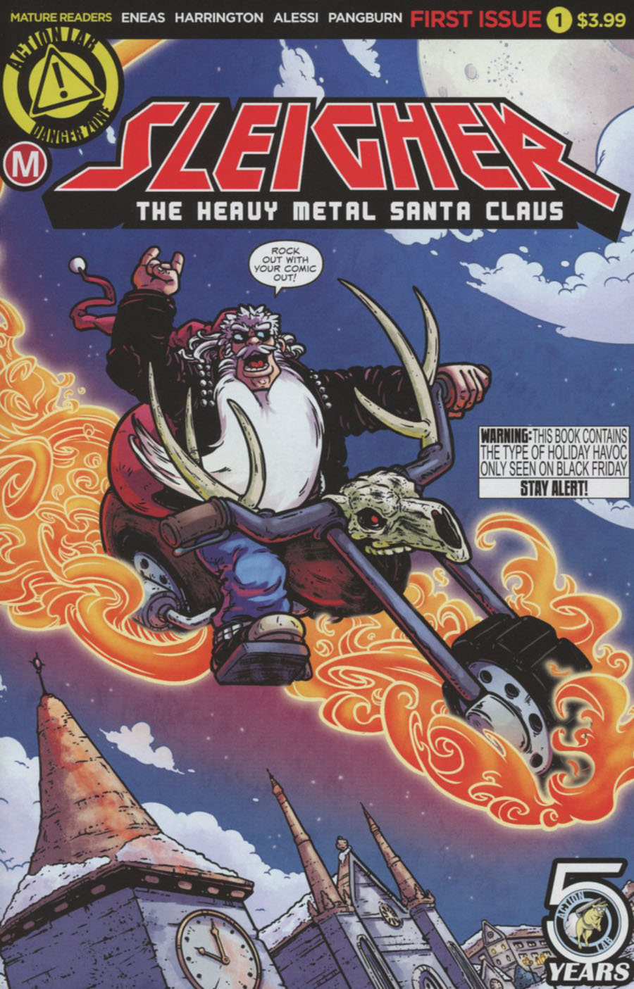Sleigher Heavy Metal Santa Claus #1 Cover A Regular Axus Eneas Cover