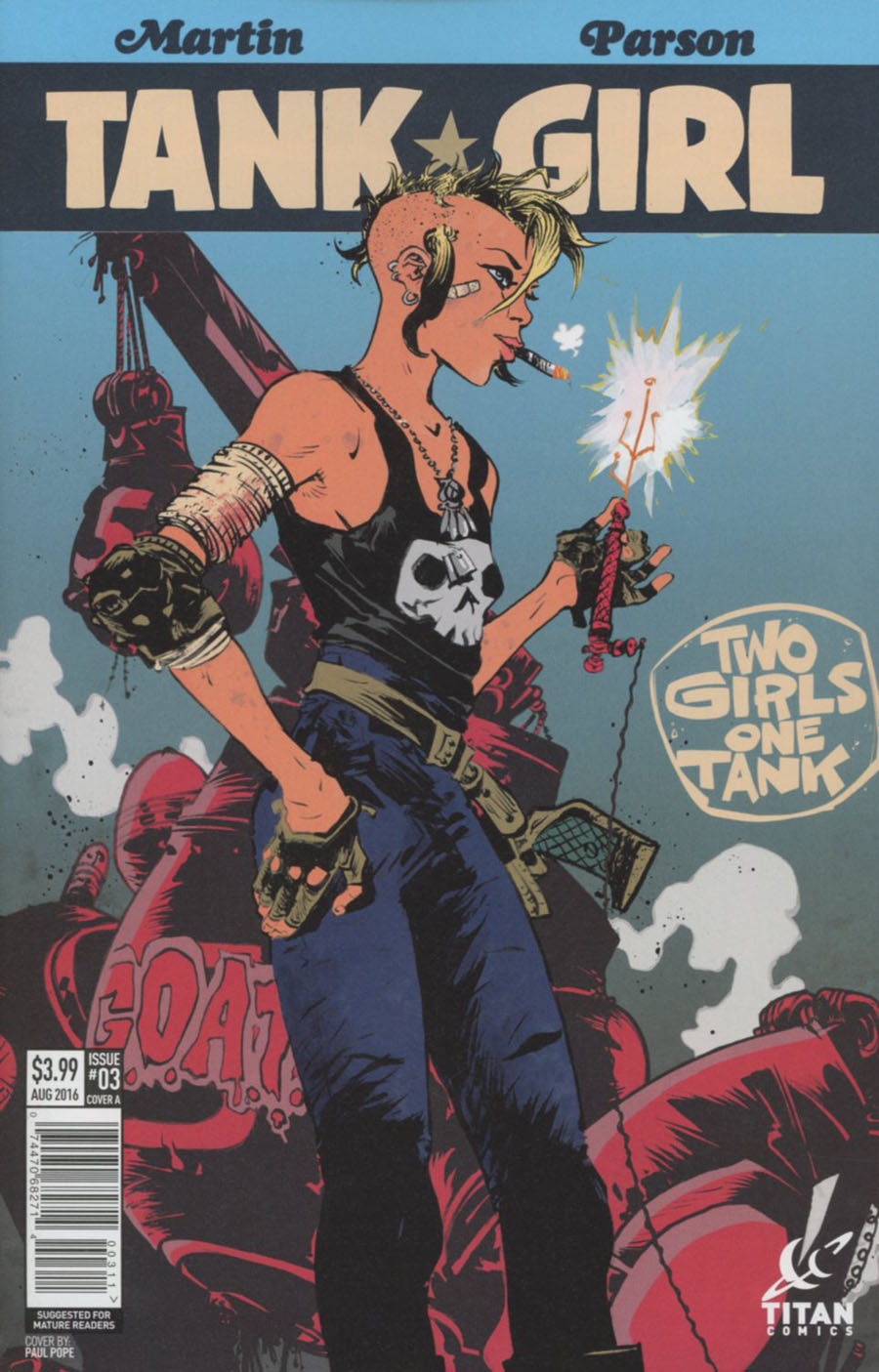 Tank Girl Two Girls One Tank #3 Cover A Regular Paul Pope Cover
