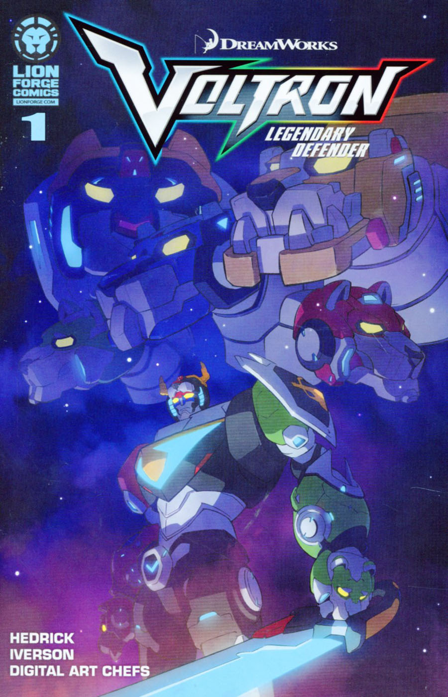 Voltron Legendary Defender #1 Cover A 1st Ptg Regular Dreamworks Animation Cover