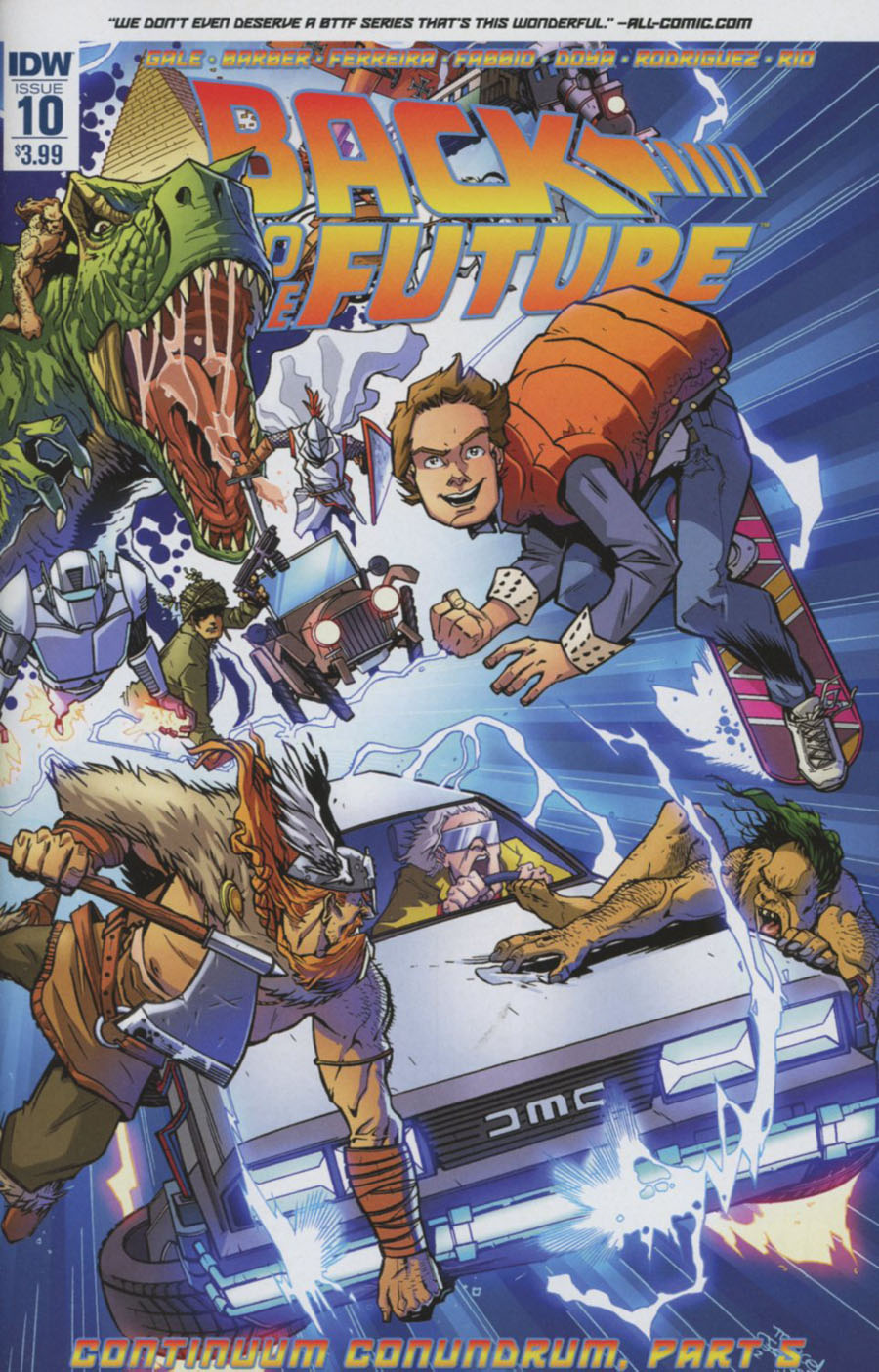 Back To The Future Vol 2 #10 Cover A Regular Marcelo Ferreira Cover