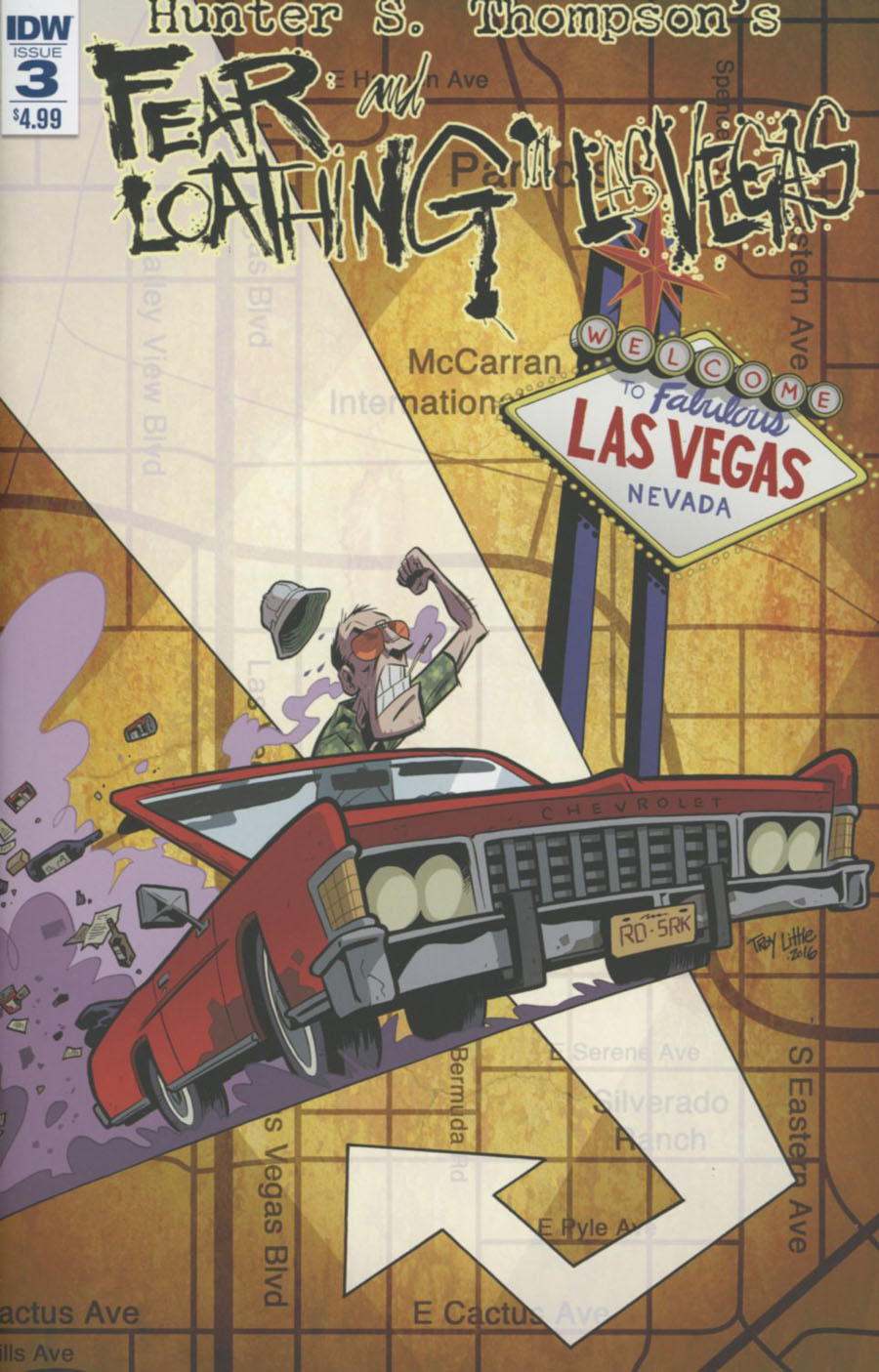 Hunter S Thompsons Fear And Loathing In Las Vegas #3 Cover A Regular Troy Little Cover