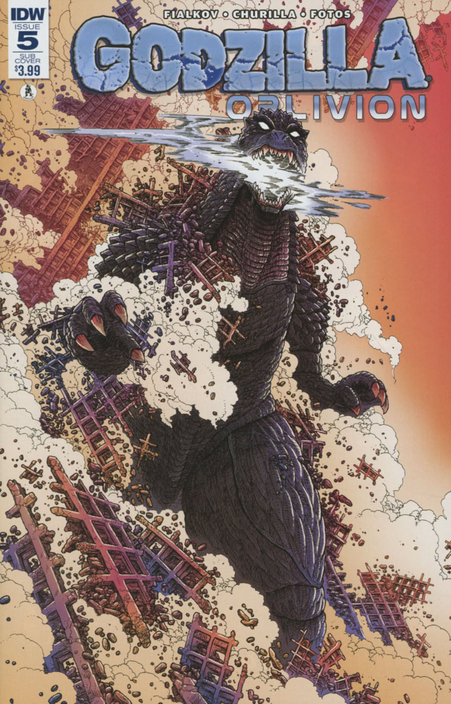 Godzilla Oblivion #5 Cover B Variant James Stokoe Subscription Cover