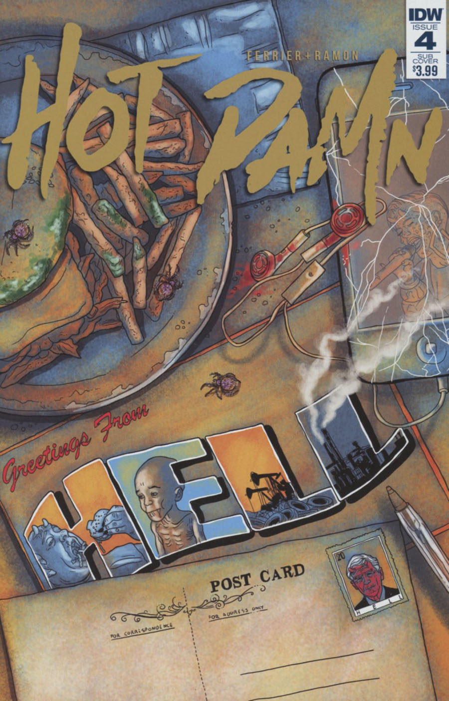 Hot Damn #4 Cover B Variant Valentin Ramon Subscription Cover