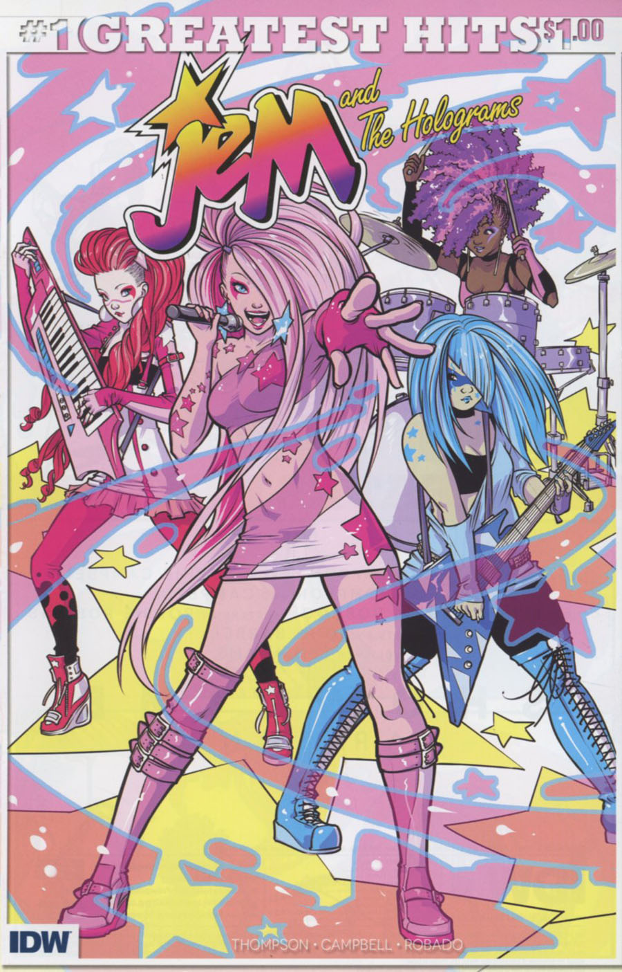 Jem And The Holograms #1 Cover J IDWs Greatest Hits