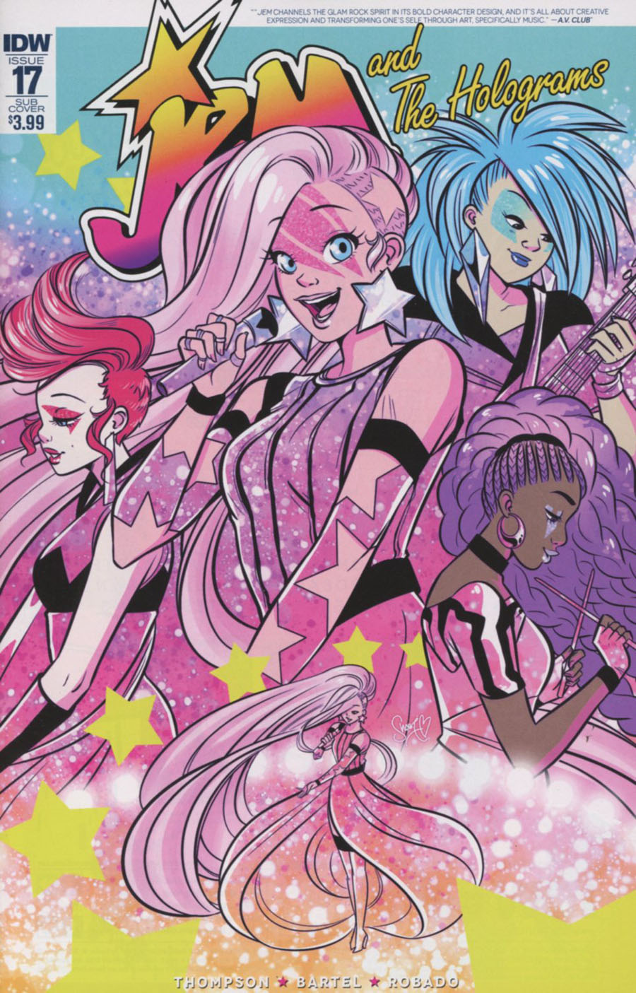 Jem And The Holograms #17 Cover B Variant M Victoria Robado Subscription Cover