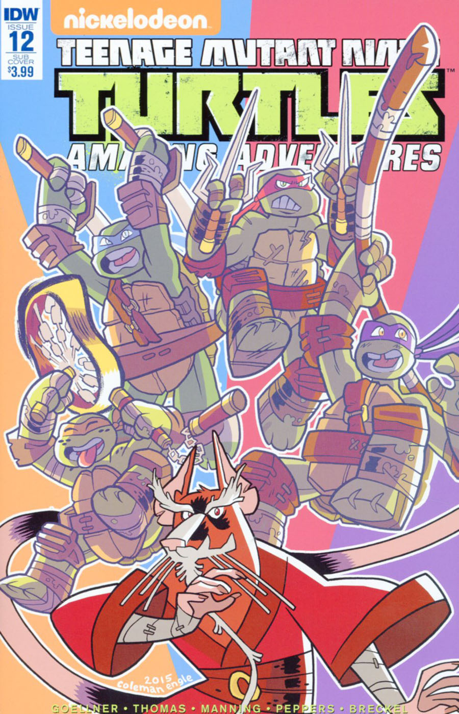 Teenage Mutant Ninja Turtles Amazing Adventures #12 Cover B Variant Coleman Engle Subscription Cover