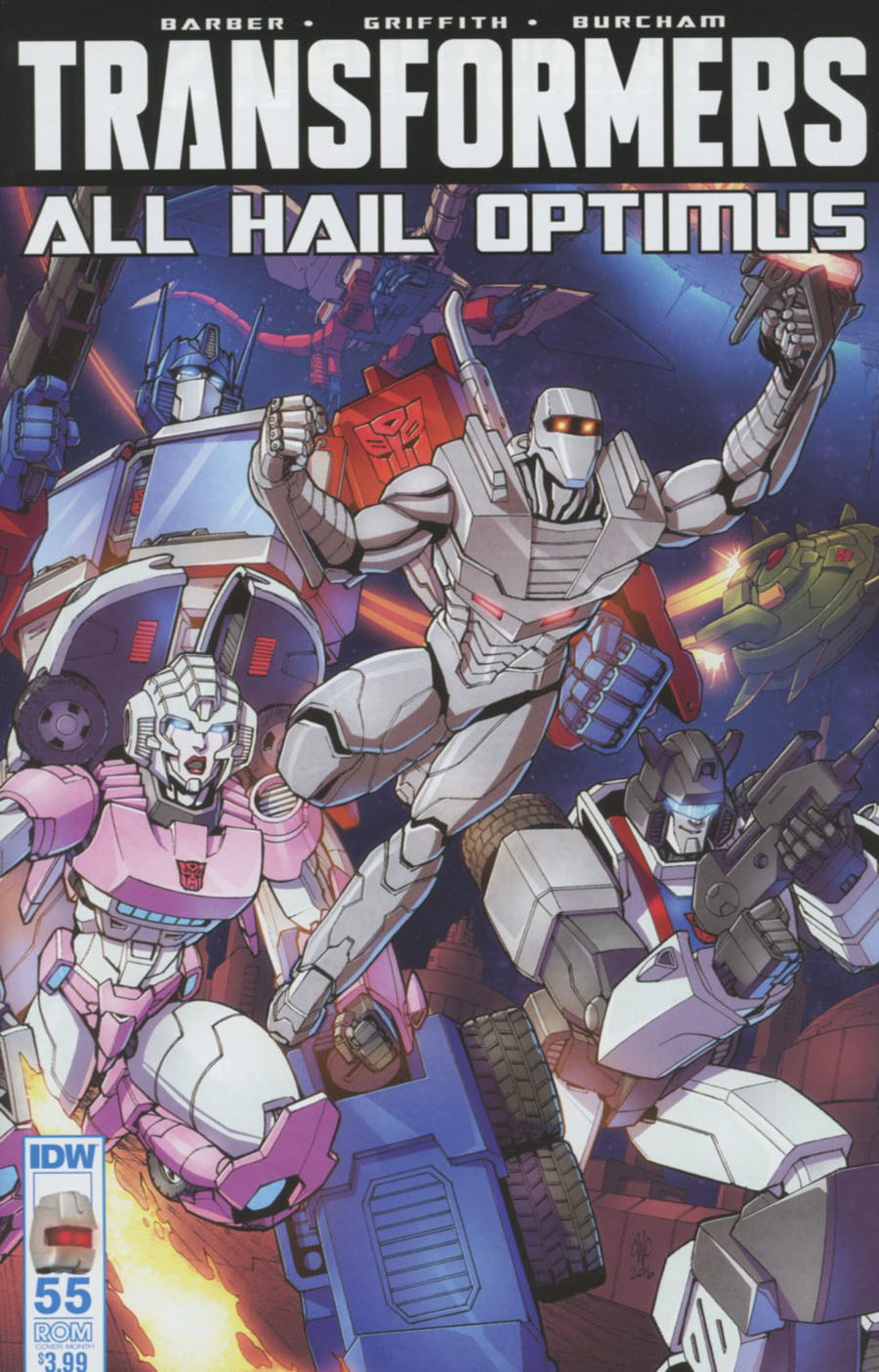Transformers Vol 3 #55 Cover B Variant Casey W Coller ROM Subscription Cover