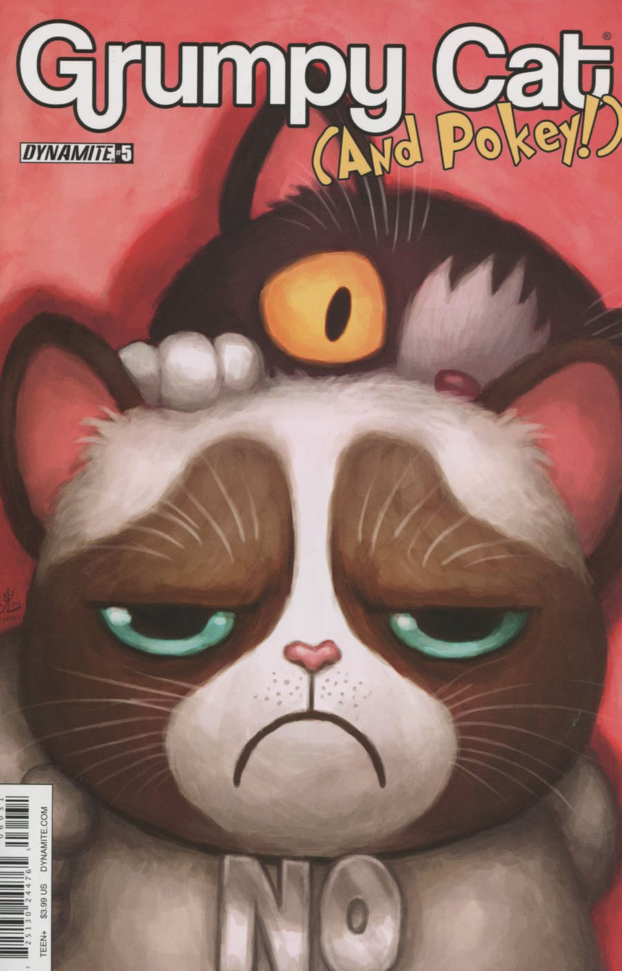 Grumpy Cat & Pokey #6 Cover C Variant Ry-Spirit Cover (Issue  #5 Printed On The Cover)