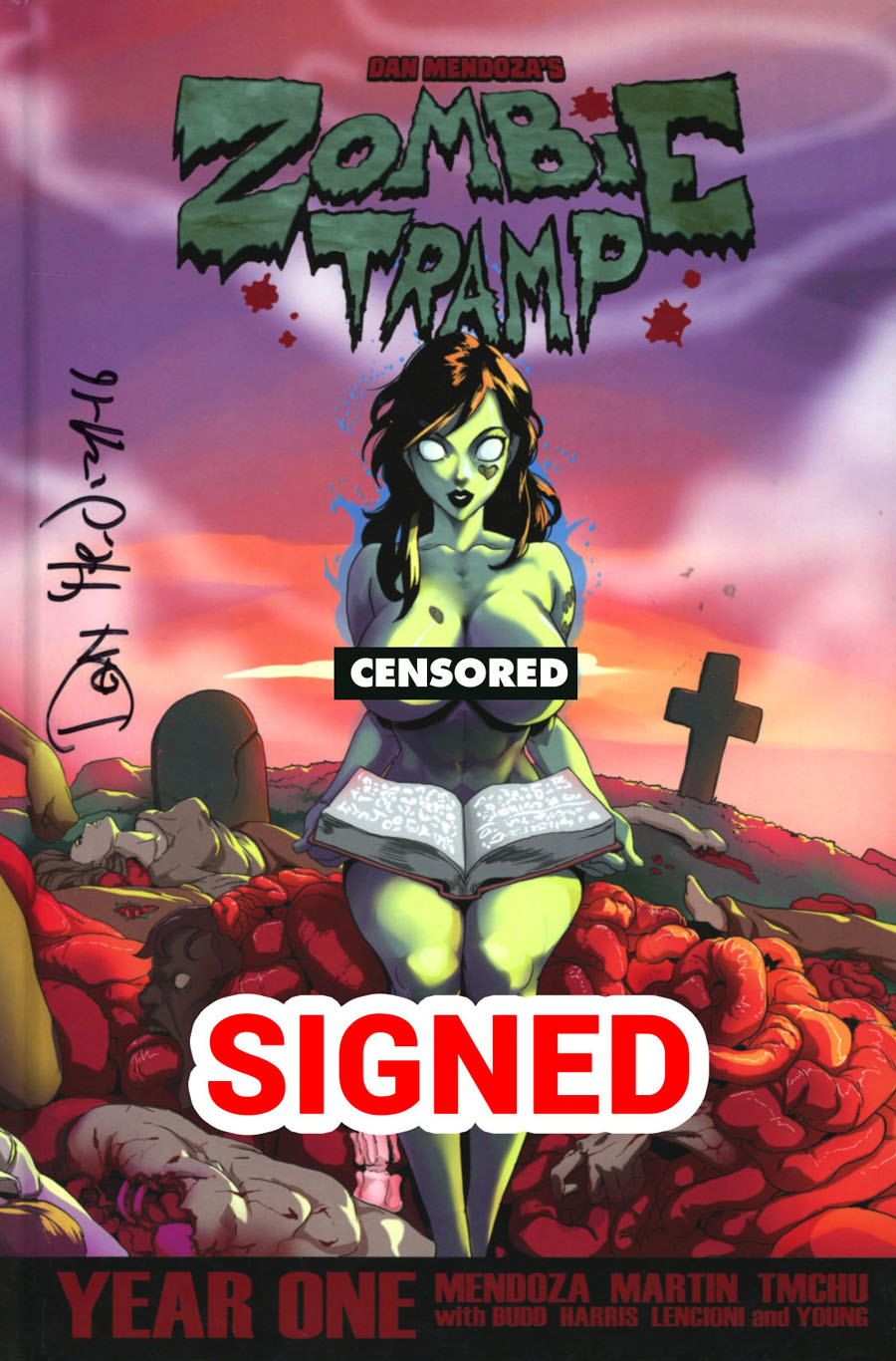 Zombie Tramp Year 1 Deluxe HC Variant TMChu Risque Cover Signed Edition