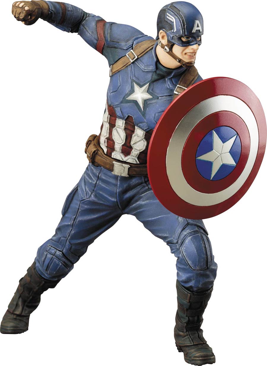 Captain America Civil War Captain America ARTFX Plus Statue