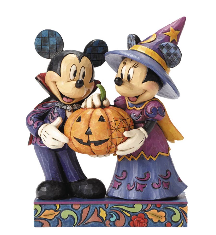 Disney Traditions Mickey & Minnie Halloween Figurine