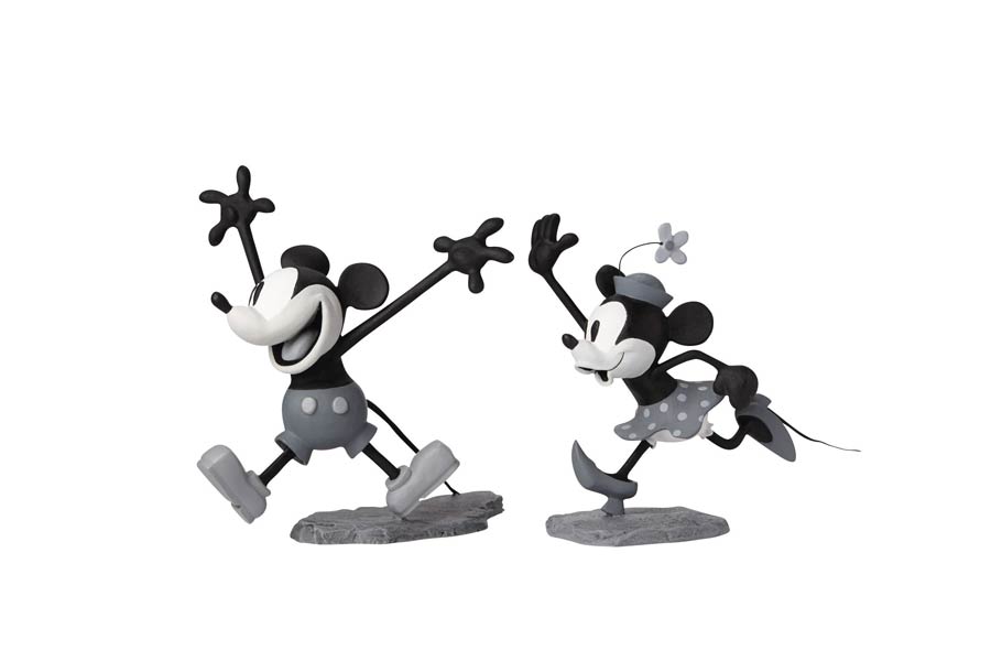 Walt Disney Archives Collection Mickey & Minnie Maquette Black & White Version