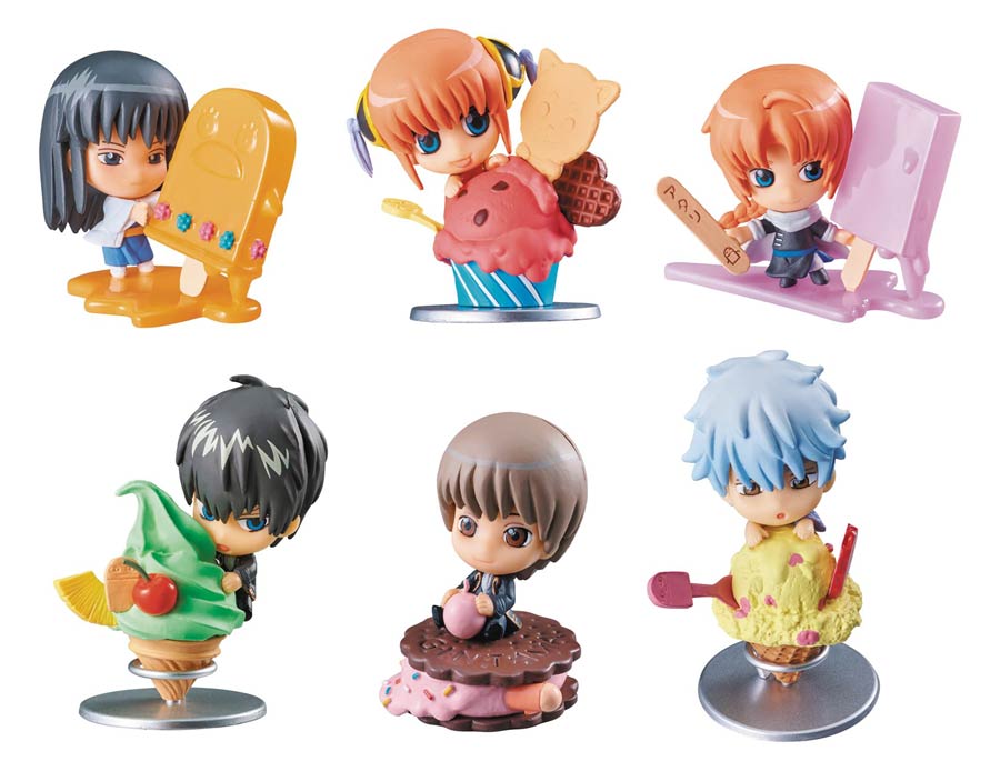 Gin Tama Petit Chara Land Ice Cream Fruit Paradise 6-Piece Display