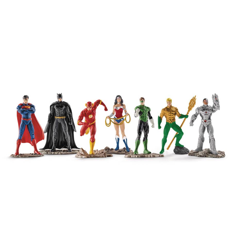 Justice League PVC Figurine 7-Pack Set