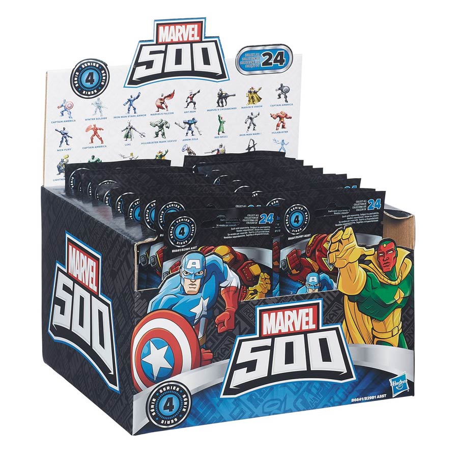Marvel 500 2-Inch Collectible Figure Blind Mystery Box 201602 Display