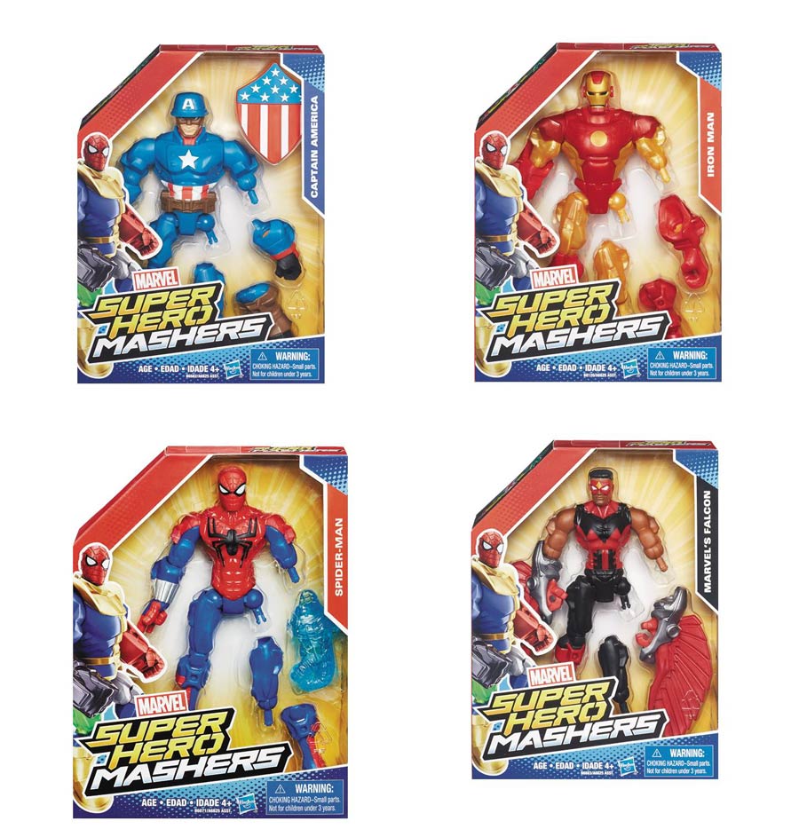 Avengers Super Hero Mashers 6-Inch Action Figure Assortment Case 201602