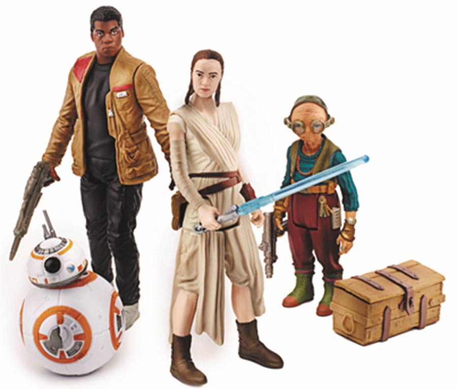 Star Wars Episode VII The Force Awakens Takodana Encounter Action Figure Set Case