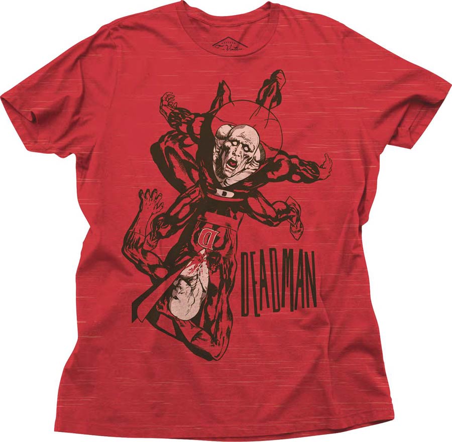 Deadman Previews Exclusive Red Heather T-Shirt Large