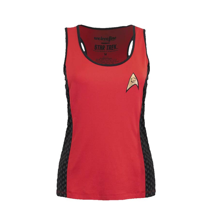 Star Trek Starfleet Yoga Tank Red X-Large