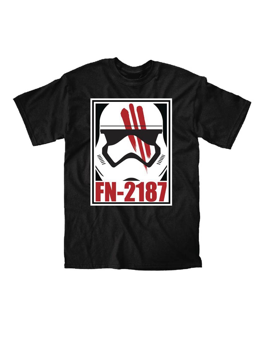 Star Wars Episode VII The Force Awakens Traitor Trooper Previews Exclusive Black T-Shirt Large