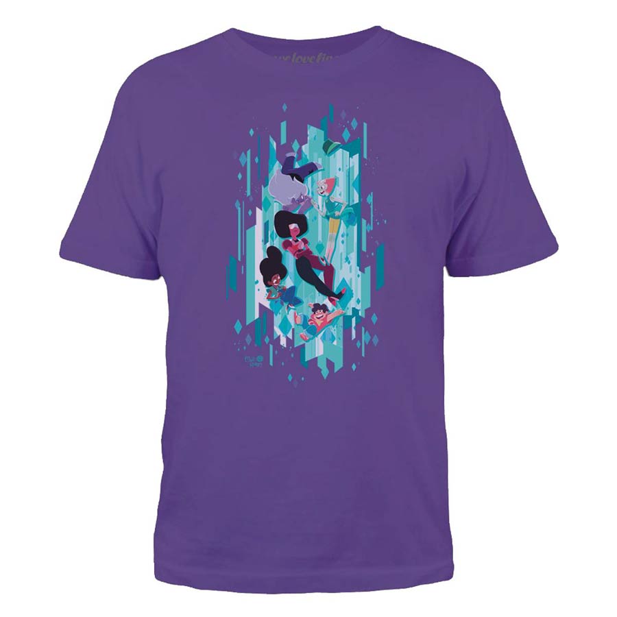 Steven Universe Warp Pad Purple T-Shirt Large