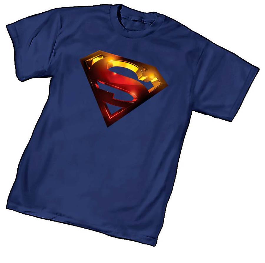Supergirl 3-D Symbol T-Shirt Large