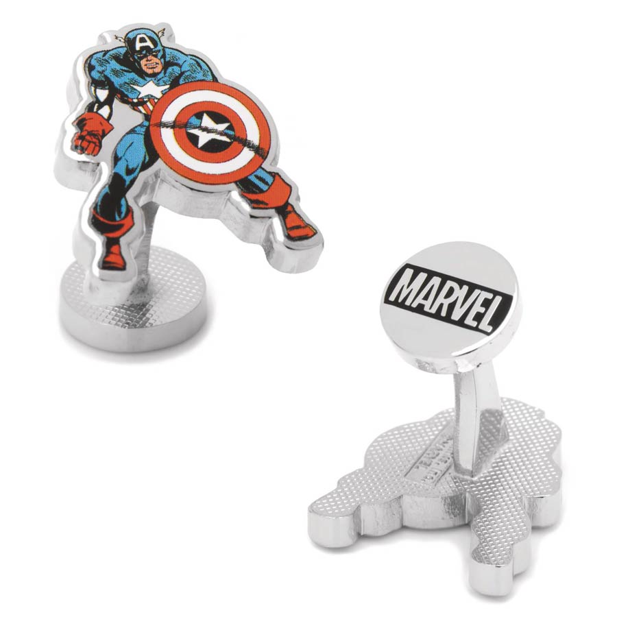 Captain America Cufflinks - Action