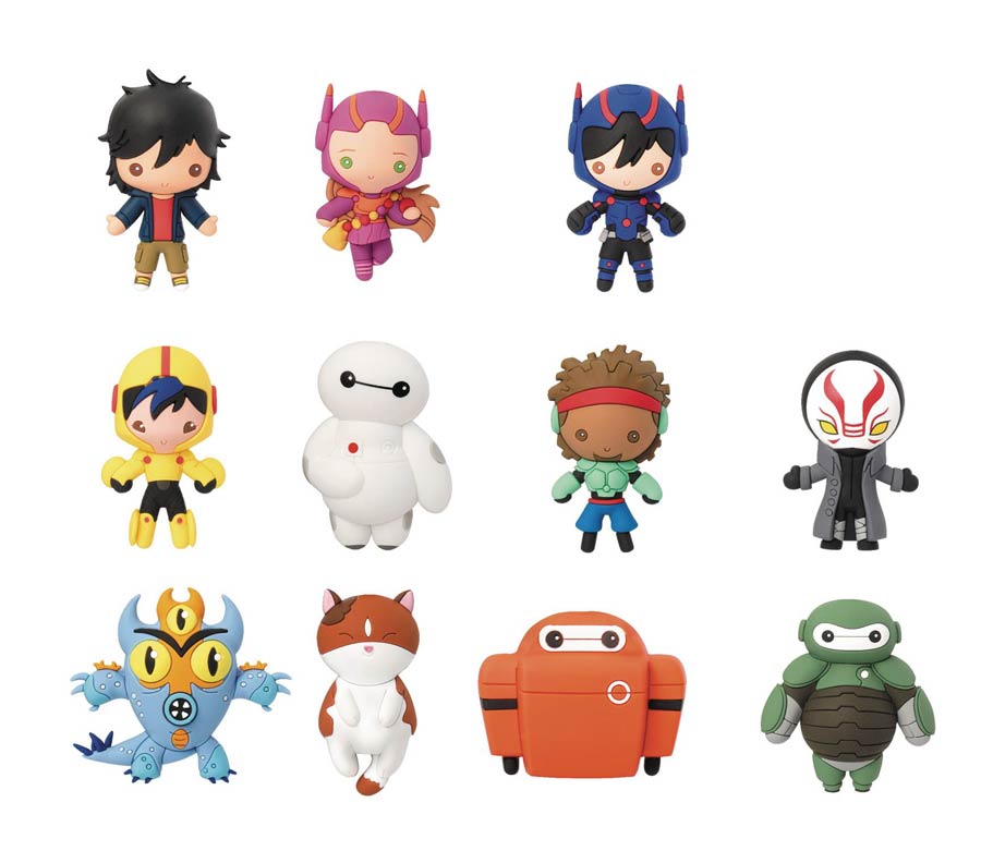 Disney Big Hero 6 3D Laser Cut Figural Keyring Blind Mystery Box 24-Piece Display